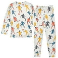 thumbnail image 2 of joogoo Play Football 2 Piece Long Sleeve Tee and Pants Cotton Pajama Set 3T, 2 of 7