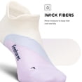 thumbnail image 5 of Feetures Elite Light Cushion No Show Tab Ankle Socks - Sport Sock with Targeted Compression - Lilac Breeze , Medium (1 Pair), 5 of 7