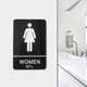 thumbnail image 5 of Letrero de baño con braille, acrílico, para colgar en la pared, calcomanía para baño, oficina Mujer, 5 of 7