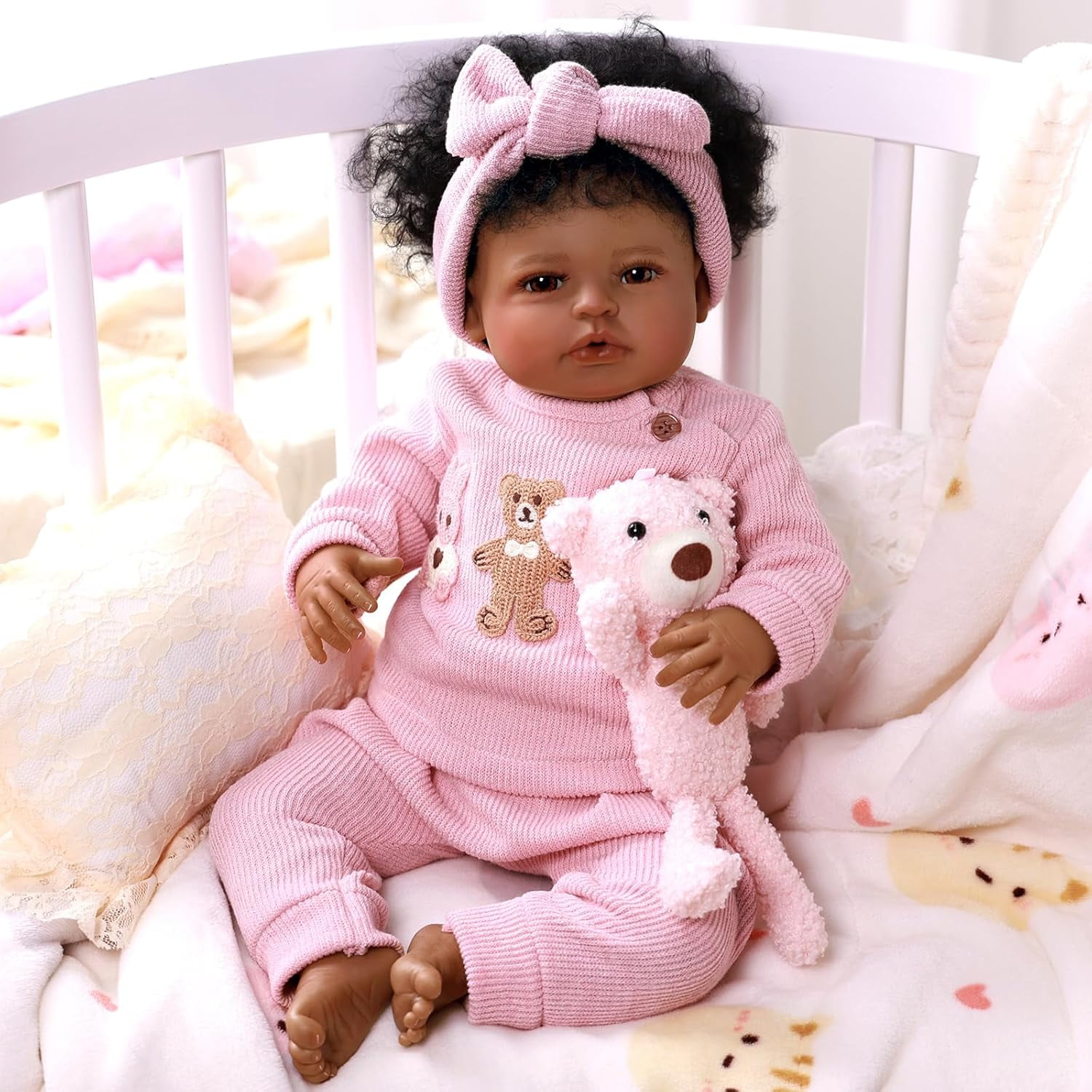 RSG Lifelike Reborn Baby Dolls 17 inch Baby Dolls Full Body Cloth Real Life Baby Dolls with Gift Box for Kids Age 3+