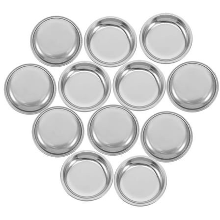 12pcs Metal Tea Bag Plate Tea Bag Storage Saucer Stainless Steel Tea Bag Holder Tea Bag Organizer For Household Tea Bag Dish Tea Serving Tray