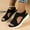 Black, variant on Womens Walking Sandals Open Toe Sports Sandals Breathable Summer Shoes Summer Washable Flat Sandals