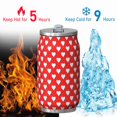 thumbnail image 4 of 12 Oz Red Coffee Travel Mug with Lid, Double Wall Vacuum Reusable Stainless Steel Water Bottle Leak Proof Insulated Hot Cold Coffee Cup Gift for Women Mens(1pcs), 4 of 5