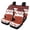 Red Geometric Pattern, variant on Pzuqiu Car Seat Cover Full Set Interior Polyester, Compatible with Automotive Seat Vehicle Seats, for Truck Trucks, Cow Print Colorful Stripes