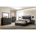 thumbnail image 3 of Furniture of America Henly Contemporary Wood Panel Bed, Eastern King, Gray, 3 of 4