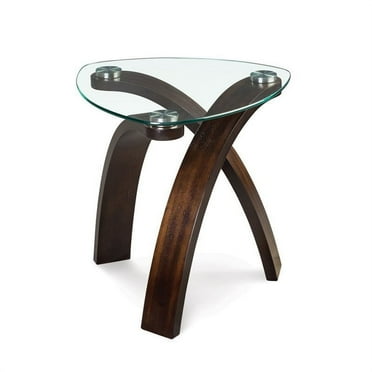 Magnussen Home Winslet Solid Wood Oval End Table in Cherry - Walmart.com