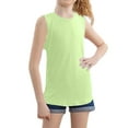 thumbnail image 4 of TBWNWG Girls Tank Tops for Summer - Comfortable Stretchy Sleeveless Tees for Casual Outdoor Activities Soft Blend Breathable Fit for Daily Wear,Sizes 9-10 Years, 4 of 9