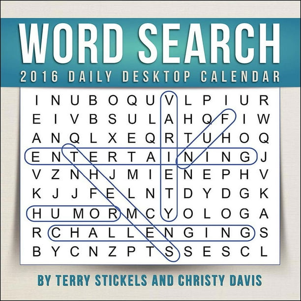 Word Search Desk Calendar Walmart Com Walmart Com
