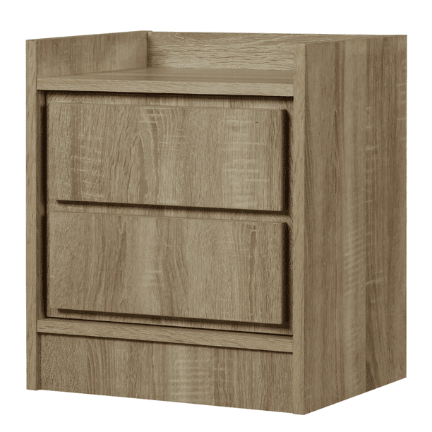 Nightstand For Bedrooms In Natural Driftwood Oak Side Table Low To Ground Beds Small Stand With A Swing Door Storage Wooden Contemporary Compact Design Narrow Spaces Com Side Table For Low To Ground Beds, Low To The Ground Bedside Table