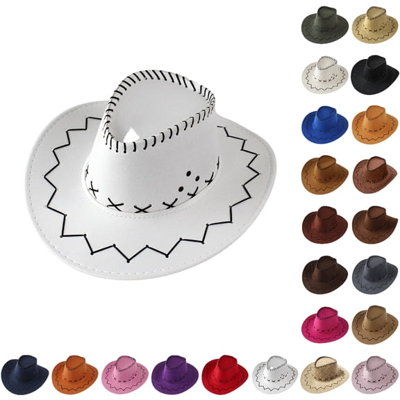 Bmisegm Kids Cowboy Hat Western Style for Themed Parties Dress up Halloween Boys Girls Hats
