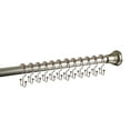 thumbnail image 3 of Utopia Alley  Deco Flat Double Roller Shower Curtain Hooks, Satin Nickel - Brushed Nickel, 3 of 5