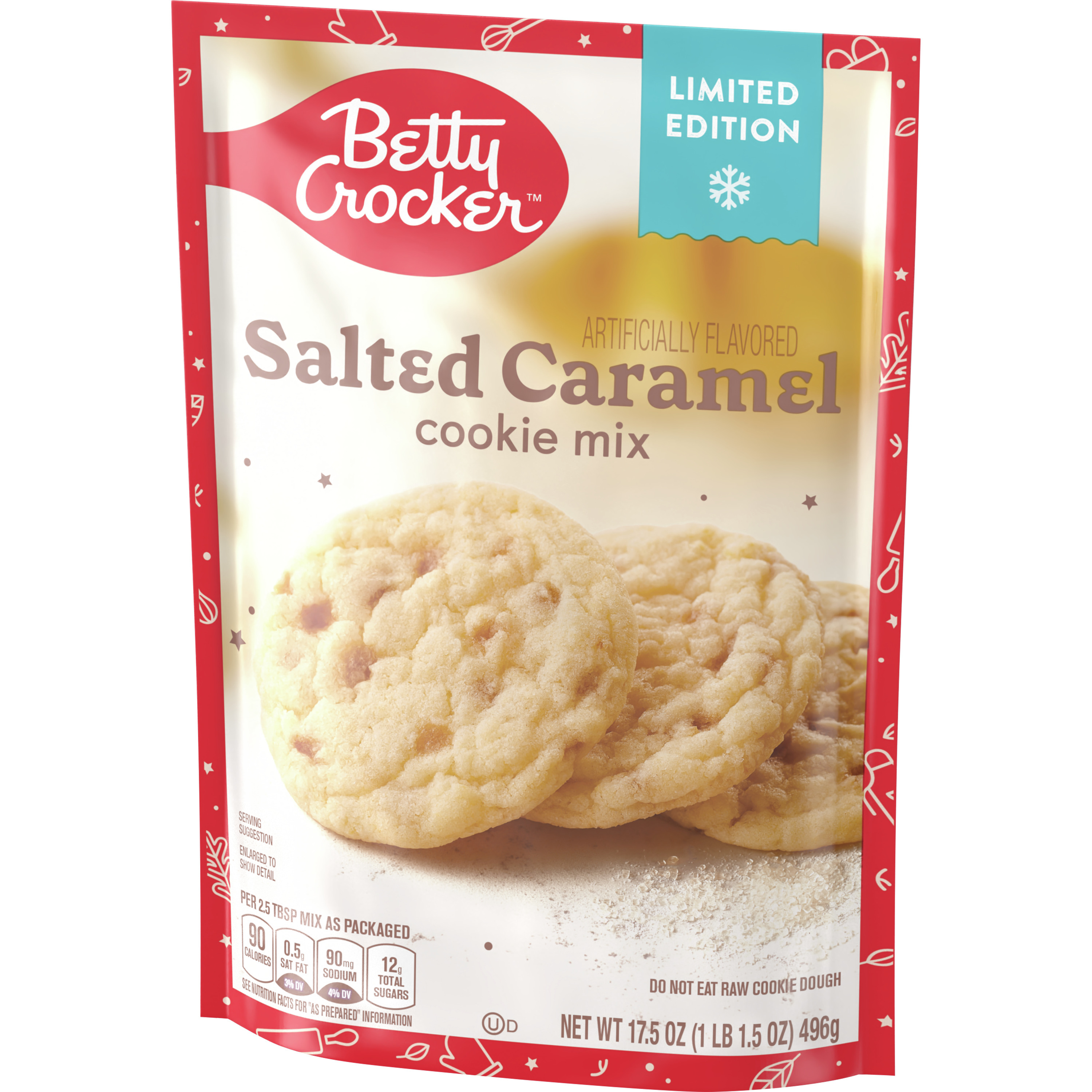 Betty Crocker Limited Edition Salted Caramel Holiday Cookie Mix, 17.5 