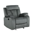 thumbnail image 2 of Soft Reclining Microfiber Function, Lumbar Care, Gray, Stainless Steel Base Cozy Chair, Support Included,, 2 of 6