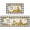 Black and White Plaid, variant on Buffalo Plaid Pumpkin Fall Kitchen Rugs Set of 2, Thick Kitchen Mats Cushioned Anti Fatigue, Non Slip Waterproof Autumn Thanksgiving Kitchen Mats Pumpkin Gnomes Kitchen Rugs and Mats Sets