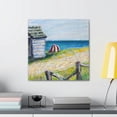 thumbnail image 4 of Beach Hut Impressionism - Canvas, 4 of 10