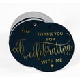 thumbnail image 2 of Inkdotpot Gold Foil Paper Hang Tags Thank You For Celebrating With Me Birthday Favor Tags 50 Pieces, 2 of 6