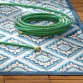 thumbnail image 4 of TOWN & COUNTRY EVERYDAY Brooks Retro Geo Indoor Outdoor Area Rug, UV Fade Resistant, High-Low Pile, Blue/Multi, 5'2"x7'2", 4 of 13
