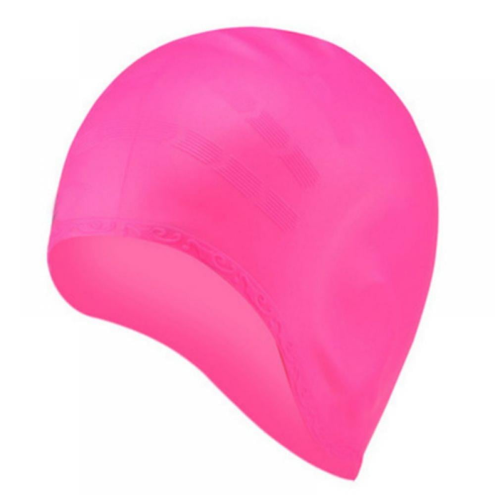 Details about   Swimming Cap Waterproof Silicone Protect Ears Long Hair Sports Swim Pool Caps 