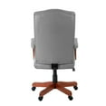 thumbnail image 5 of Regency Ivy League Clubhouse Dining or Meeting Swivel Chair- Grey/ Cherry, 5 of 8