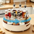thumbnail image 6 of Multifunctional Rotating Spice Rack, Space-Saving Lazy Susan Organizer for Kitchen Condiments, Soy, Vinegar, and Fruit, Versatile Storage Tray for Countertop, Living Room, and Balcony, 6 of 8