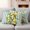 Teal, variant on Sage Green Stripes Outdoor Waterproof Pillow Covers, Summer Spring Botanical Lemon Leaves Decorative Square Throw Pillowcase Sofa Cushion Sham for Patio/Couch/Chair, 16"x16" 2 Pack