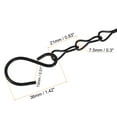 thumbnail image 4 of Uxcell 33cm Extension Link S Hooks Adjustable 3 Point Holders Hanging Chain Black 2 Pack, 4 of 7