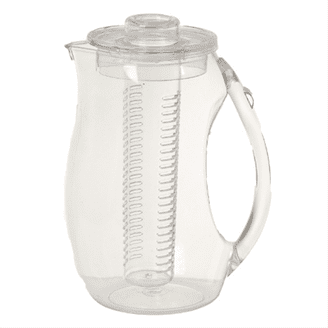 Fruit Infuser Waterkruik, Glazen Mason Jar Pitcher, 64oz (2 Quart