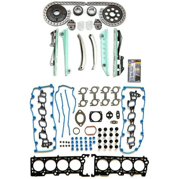SCITOO Timing Chain Kit for Pontiac G5 for Chevrolet Cobalt for Malibu HHR 2.2L DOHC 07-08 Head Gasket Set