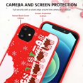 thumbnail image 2 of 13 fundas para teléfono, funda de TPU suave con diseño de Papá Noel y diseño navideño rojo para iPhone 13, para mujeres y niñas, con diseño de tren navideño, 2 of 5