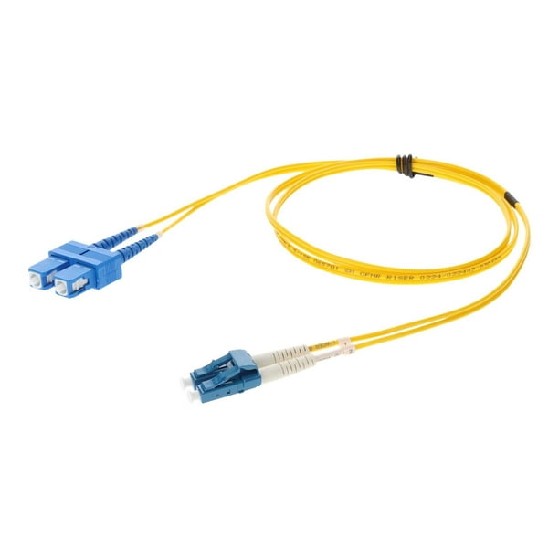 AddOn SC OS1 5m LC 5 M Câble de Raccordement Jaune vers - Câble de Raccordement - SC/UPC Monomode (M) à LC/UPC Monomode (M) - - Fibre Optique - duplex - 9 / 125 Microns - pour P/N: DWDM-SFP10G-54.94-40-I-AO, SFP-16GB-DW31-40-C-AO, Sfd-40g