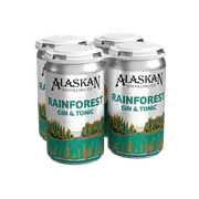 Alaskan RTD Rainforest Gin & Tonic, 12fl oz 4 Pack, Cans 8% ABV