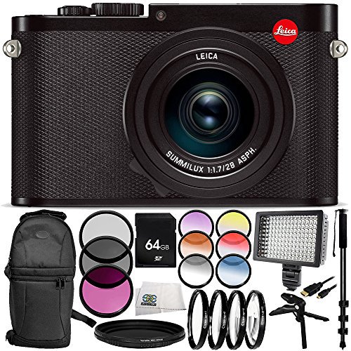 Leica Q Typ 116 Digital Camera Black 12pc Accessory Bundle Includes 3 Piece Filter Kit Uv Cpl Fld 4pc Macro Filter Set 1 2 4 10 More Walmart Com Walmart Com