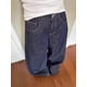 thumbnail image 2 of Pantalones vaqueros negros de pierna ancha vibe para mujer, Pantalones rectos sueltos lavados, hombres y mujeres, otoño e invierno, nuevo, 2 of 5