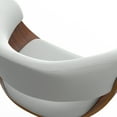 thumbnail image 5 of Sheldon Modern Adjustable Swivel Bar Stool in White Vegan Faux Leather, 5 of 13