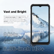 AGM H MAX Rugged Smartphone, 10000mAh 4G LTE Rugged Phone, Android 14, 6.56 400Nits HD 90Hz Display, Unisoc T606, Waterproof&Drop-proof&Dustproof, 4GB 128GB