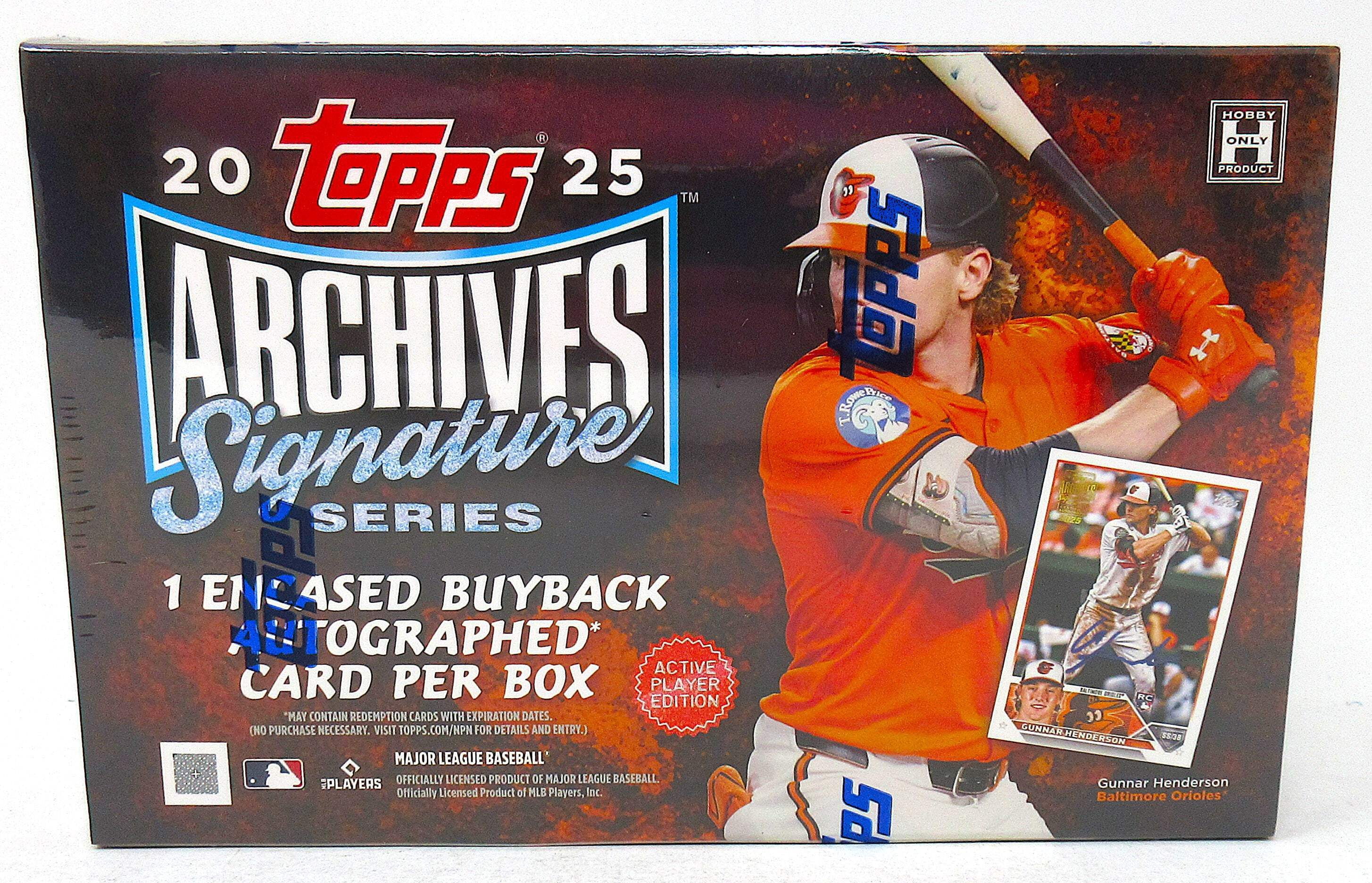 2025 Topps Archives Signature Series Baseball Hobby Box