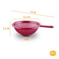thumbnail image 3 of YBM Home Deep Plastic Colander for Washing and Draining Pasta, 8.5 inch - Red, 3 of 4