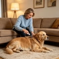 thumbnail image 4 of Peine desenredante de doble cara para perros y gatos, herramienta para eliminar el subpelo de pelo largo y corto, cepillo de acicalamiento ergonómico para razas pequeñas y grandes., 4 of 6