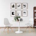 thumbnail image 4 of Aykah 39.5" Blanco White Round Dining Table, 4 of 7