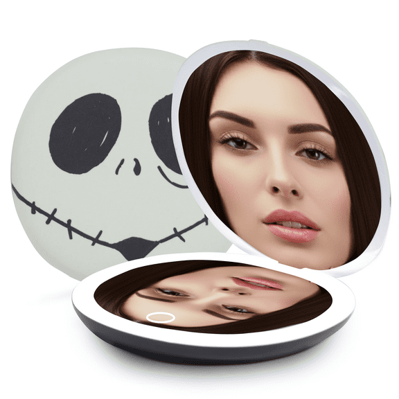 Impressions Vanity Jack Skellington Glow in the Dark LED Compact Mirror