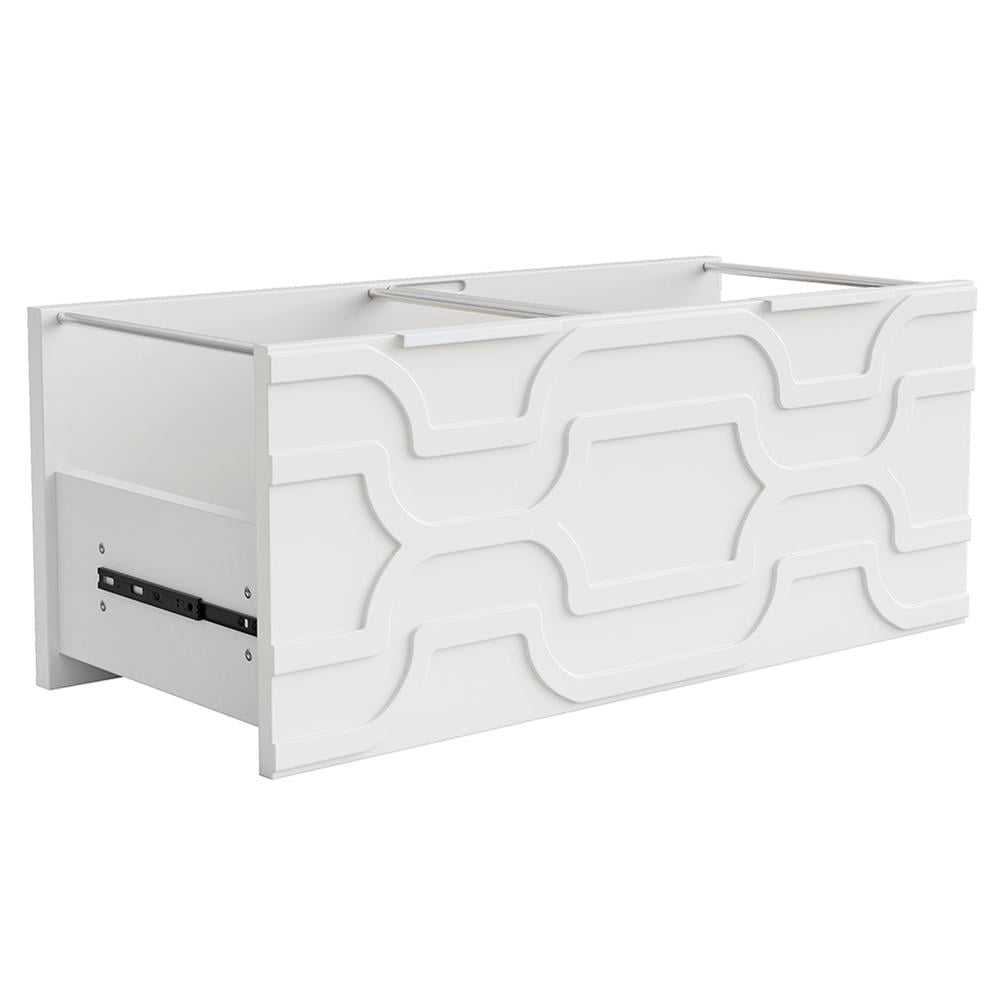Barara King File Stroage Cabinet, File Cabinet, Office Filing Cabinet Organizer, Wood File Cabinet, 2-Drawer Storage Cabinet for A4/Letter/Legal Size,White