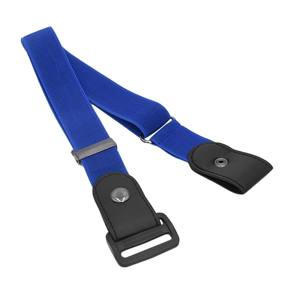 Hontri Belt in Clearance, Buckle-Free Elastic Invisible Belt for Jeans No Bulge Waist Belts, Female Blue One Size