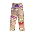thumbnail image 4 of Goofa Cute Lamas Printed Soft Pajama Pants for Men, Wide Leg Comfy Casual Lounge Yoga Pants-Small, 4 of 9