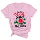thumbnail image 2 of Fiudx Ofertas y Liquidaciones Tops con Estampado de Moda para Mujer, Blusa de Manga Corta, Camisetas Divertidas con Cuello Redondo, 2 of 4