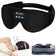 thumbnail image 4 of Sleeping Mask with Wireless Headphones Sleeping Headphones Wireless Sleeping Mask Side Sleeping Headphones Best Gift and Travel Essentials (Jet Black), 4 of 4