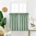 thumbnail image 6 of EastVita Ivory Tier Curtains,Waffle Woven Textured Short Window Curtain for Cafe,Bathroom,Kitchen & Kids Bedroom Rod Pocket Curtains, 6 of 6