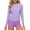 B_Purple, variant on MGDXOX Girls Long Sleeve Rash Guard Athletic Boyshorts Swimsuits 2 Piece Bathing Suit UPF 50 Swimwears Pink 9-10Years
