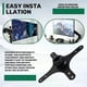 thumbnail image 2 of Portable Monitor Mounting Adapter Bracket Plate 17Mm Ball Head To 100X100mm 75X75mm Wall Mount Arm Mount Universal, 2 of 5