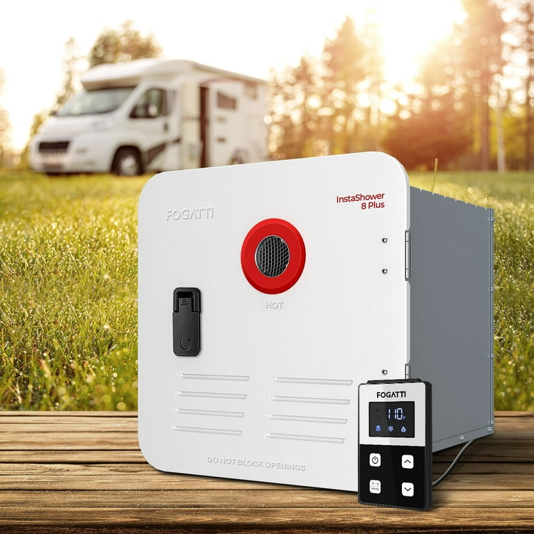 FOGATTI 2.9 GPM 55,000 BTU RV Water Heater Propane Hot RV Tankless Water  Heater for RV with White Door and Remote Controller - Walmart.com