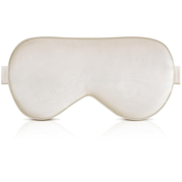 BOKOR Antifaz para dormir de seda natural, antifaz para dormir apto para FSA/HSA, ojeras e hinchazón, mejora el sueño, bloquea la luz, cubre los ojos, ideal como regalo de cumpleaños con paquete de re